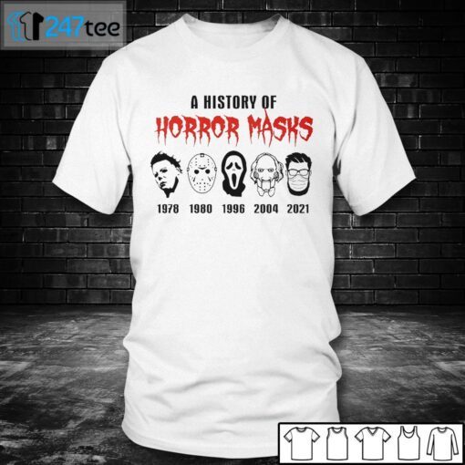 Friends A History Of Horror Masks 2021 Halloween Bleach Tee Shirt