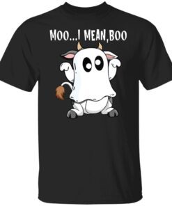 Ghost Cow Moo I Mean Boo Tee Shirt