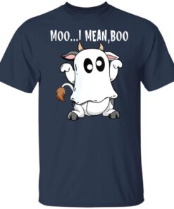 Ghost Cow Moo I Mean Boo Tee Shirt
