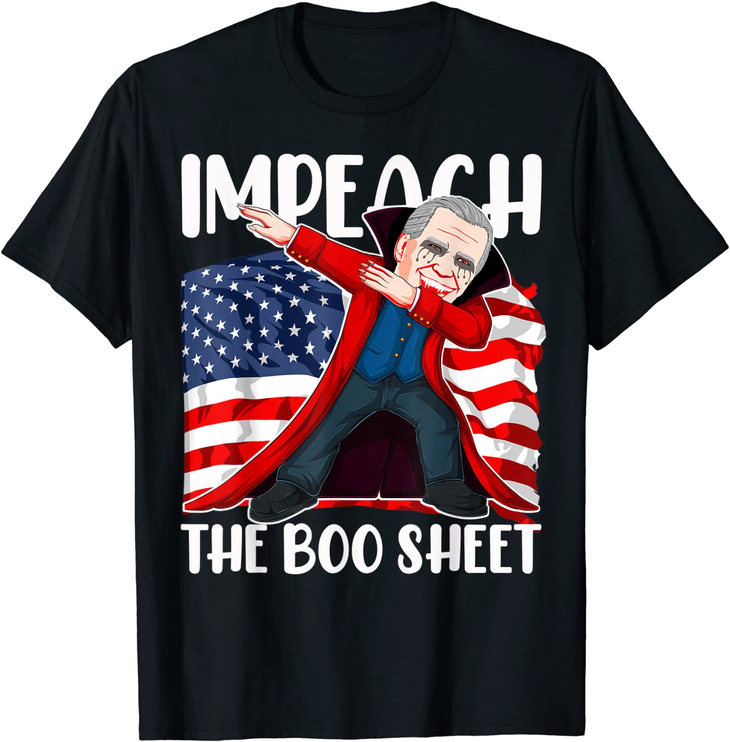 Halloween Biden Impeach The Boo Sheet Tee Shirt Halloween Biden Impeach The Boo Sheet Tee Shirt
