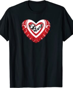 I Love Beer Red Bottle Cap Heart Tee Shirt