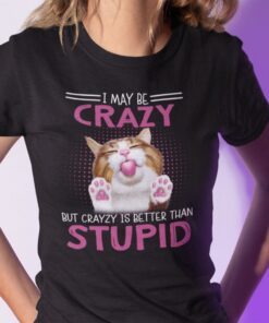 I May Be Crazy But Crazy Is Better Than Stupid Tee Shirt