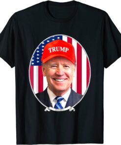 Joe Biden Wearing Hat Trump Tee Shirt