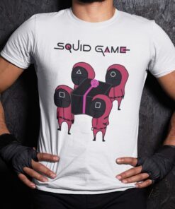 Kdrama The Squid Game Pink Guards Tee Shirt