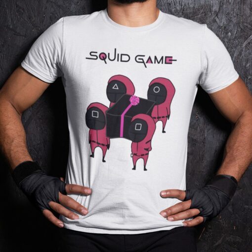 Kdrama The Squid Game Pink Guards Tee Shirt