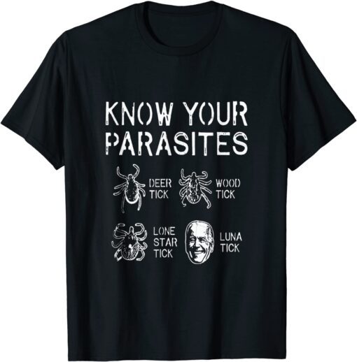 Know Your Parasites Tick Biden anti biden Unisex Shirt