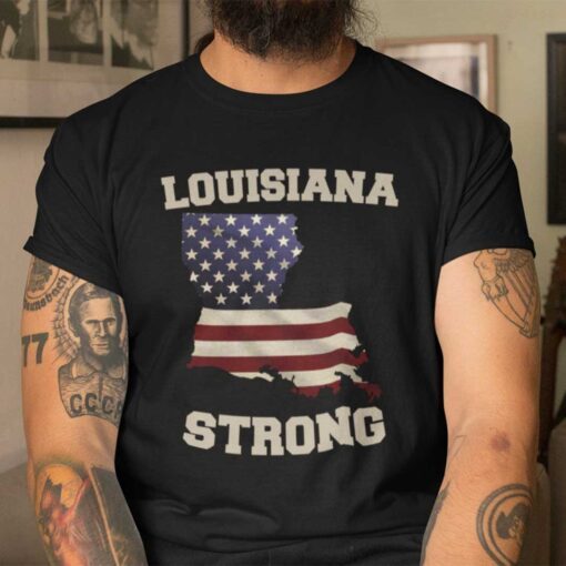 Louisiana Strong Louisiana Map Classic Shirt