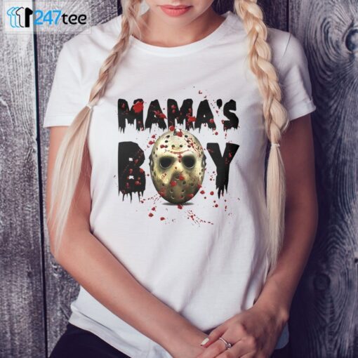 Mamas Boy Jason Voorhees Halloween Tee Shirt