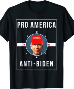 PRO AMERICA ANTI BIDEN FLAG IMPEACH JOE BIDEN ANTI-BIDEN Tee Shirt