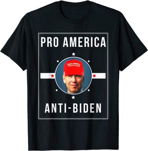 PRO AMERICA ANTI BIDEN FLAG IMPEACH JOE BIDEN ANTI-BIDEN Tee Shirt