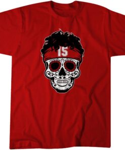 Patrick Mahomes Sugar Skull Tee Shirt