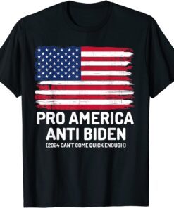 Pro America Anti Biden Flag Usa Tee Shirt