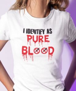 Pureblood Movement I Identify As Pureblood Anti Vaccine Tee Shirt