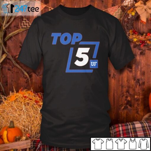 Ranks University Of Florida Top 5 Tee ShirtRanks University Of Florida Top 5 Tee Shirt