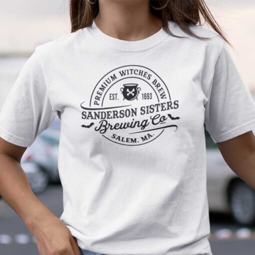 Sanderson Sisters Brewing Co Salem Ma Halloween Tee Shirt