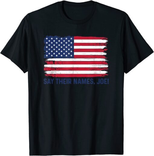 Say Their Names Joe Flag Tee Shirt