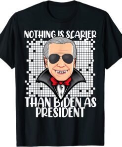 Spooky Halloween Scary Biden Vampire As President Tee Shirt