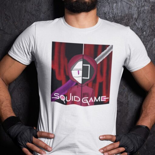 Squid Game Kdrama Pink Guards Tee Shirt