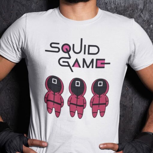 Squid Game Pink Guards Kdrama Tee Shirt