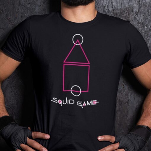 Squid Game Round Square Triangle Tee Shirt