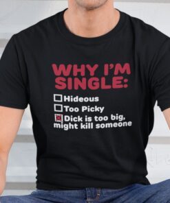 Why I’m Single Hideous Too Picky Dick Is Too Big Tee Shirt