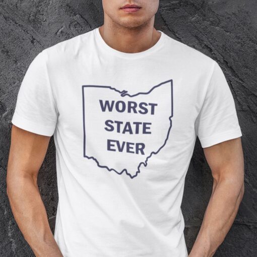 Worst State Ever Ohio Sucks Tee Shirt