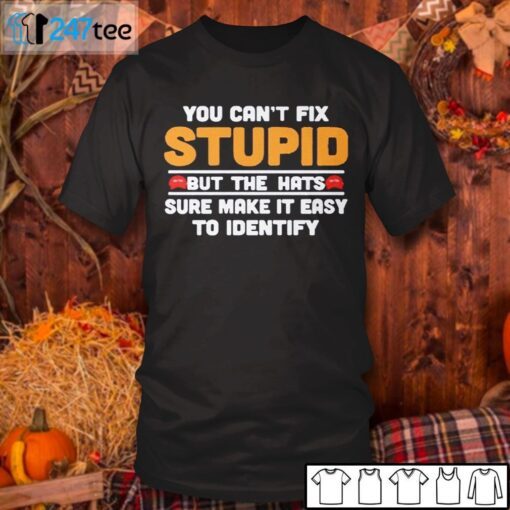You Can’t Fix Stupid But The Hats Sure Make It Easy To Identify Tee Shirt