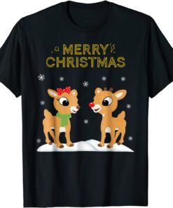 2021 Rudolph and Clarice Christmas men women Gift T-Shirt