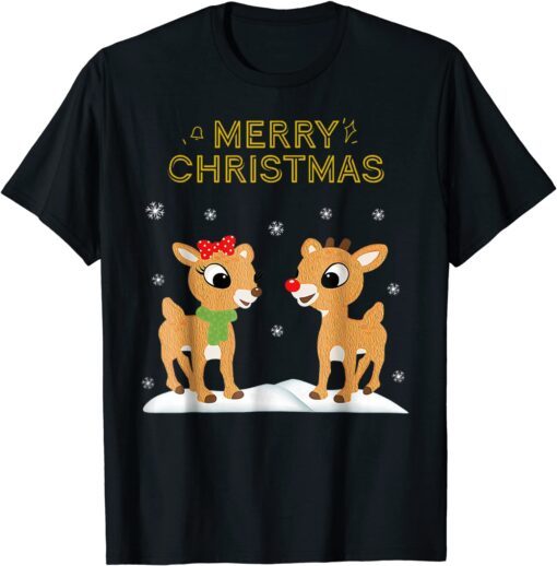 2021 Rudolph and Clarice Christmas men women Gift T-Shirt