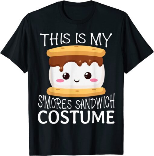 Smores Sandwich Big Camping Kawaii Halloween Group Costume T-Shirt