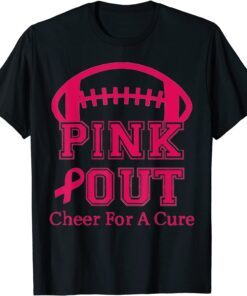 Breast Cancer Awareness Cheer For The Cure Pink Out T-Shirt