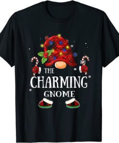 Classic Matching Family Funny The Charming Gnome Christmas Group T-Shirt