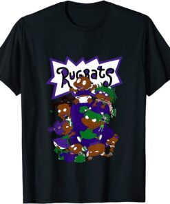 2021 Melanin Kids 90s Sneaker Match 13 Court Purple T-Shirt