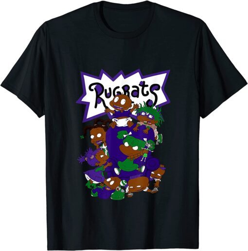 2021 Melanin Kids 90s Sneaker Match 13 Court Purple T-Shirt