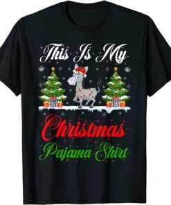 Xmas Lighting This Is My Donkey Christmas Pajama Unisex Tee Shirt