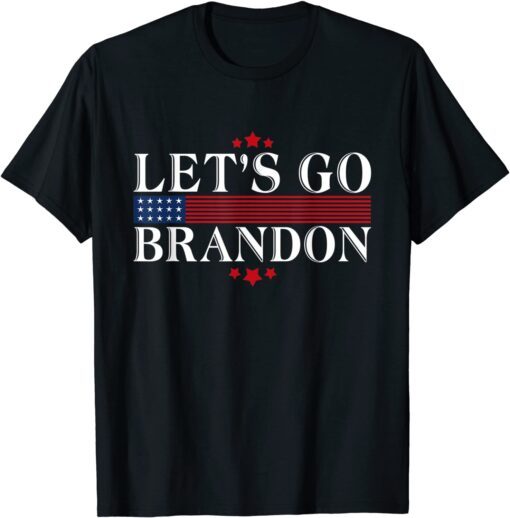 American Flag Let's Go Brandon JFB Tee Shirt