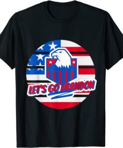 Anti Biden Let’s Go Brandon Chant American Flag Tee Shirt