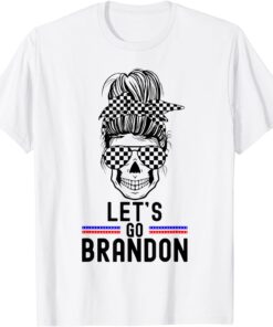 Anti Biden Let's Go Brandon Flag Sunglasses Tee Shirt