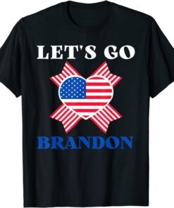 Anti Biden Let's Go Brandon Impeach 46 US Flag Tee Shirt