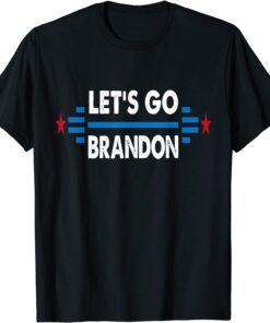 Anti Biden Let's Go Brandon US Flag Tee Shirt