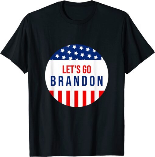 Anti Joe Biden Lets Go Brandon American Flag Impeach 46 Tee Shirt