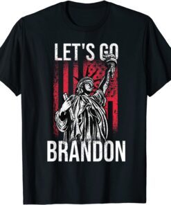 Anti Joe Biden Let's Go Brandon Biden US Flag Tee Shirt