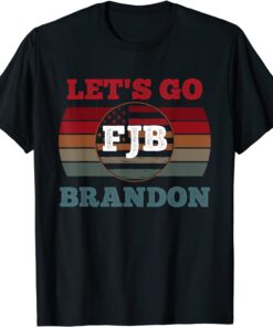 Anti Joe Biden Let's Go Brandon US Flag Tee Shirt