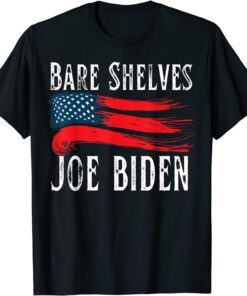 Bare Shelves Joe Biden America Flag Tee Shirt
