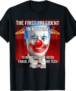 Biden Clown Halloween Costume Biden Clown Circus Tee Shirt