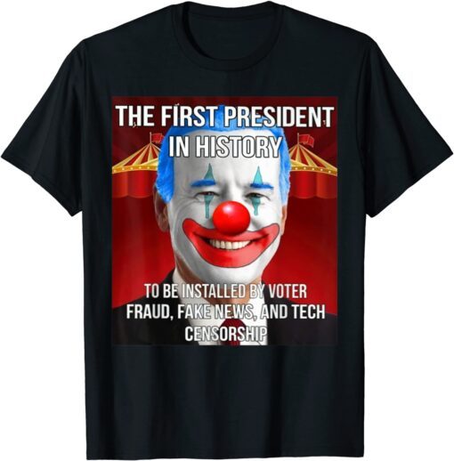 Biden Clown Halloween Costume Biden Clown Circus Tee Shirt