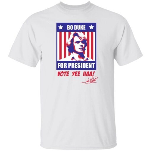 Bo Duke For President Vote Yee Haa Tee shirt