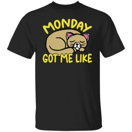 Cat Monday Got Me Like Tee shirt