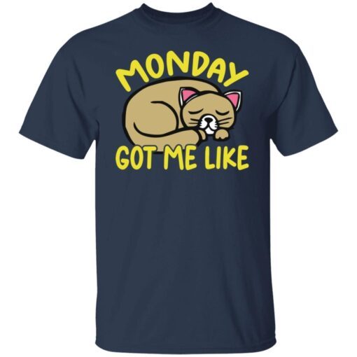 Cat Monday Got Me Like Tee shirt