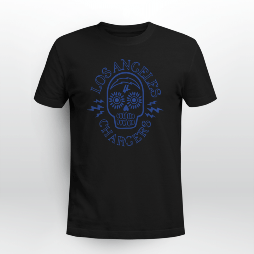 Chargers Sugar Skull Tee Shirt